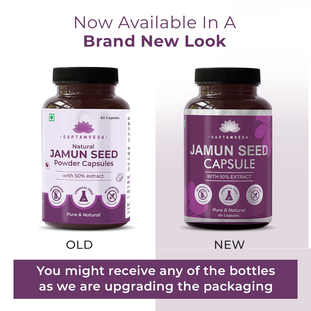 Natural Jamun Seed Capsules - Blood Sugar Support, Digestion & Detox, 50% Extract, 60 Capsules - Image 7