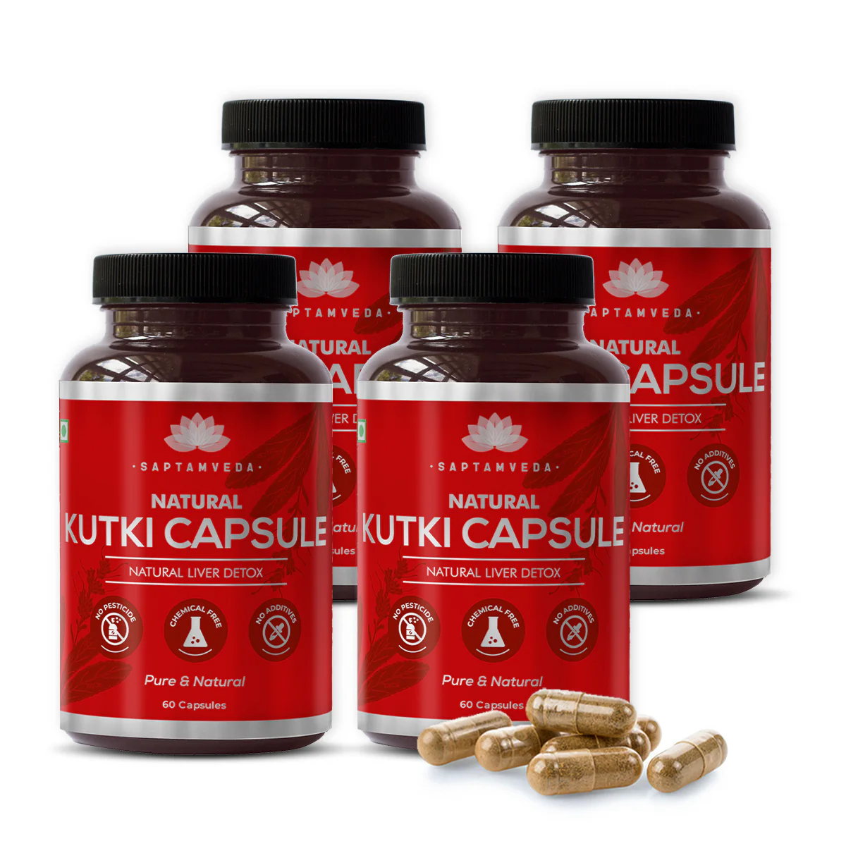 Natural Kutki Capsules - Liver Detox & Digestive Health Support, 60 Capsules - Image 7