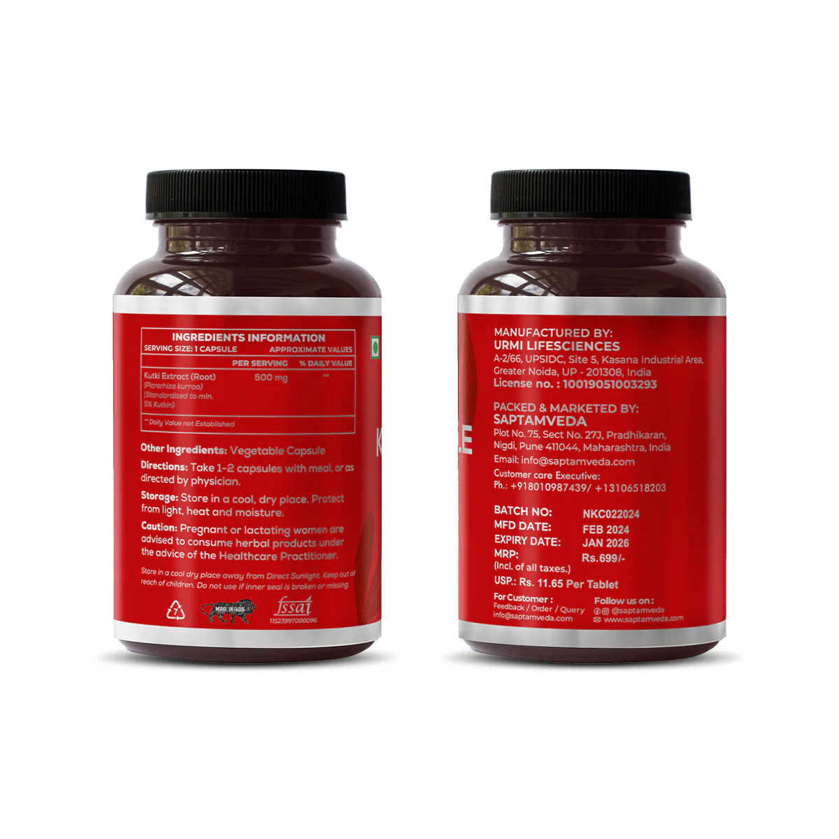 Natural Kutki Capsules - Liver Detox & Digestive Health Support, 60 Capsules - Image 9