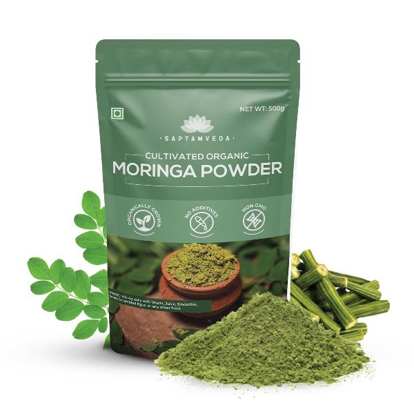 Saptamveda Organic Moringa Leaf Powder - Metabolism & Energy Support - Image 3