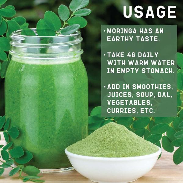 Saptamveda Organic Moringa Leaf Powder - Metabolism & Energy Support - Image 6