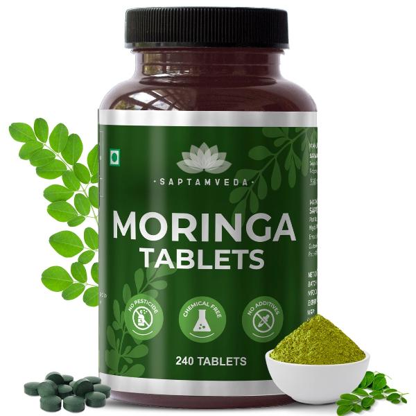 Saptamveda Organic Moringa Tablets - Protein-Rich Organic Superfood for Energy, Immunity & Weight Support - Image 11