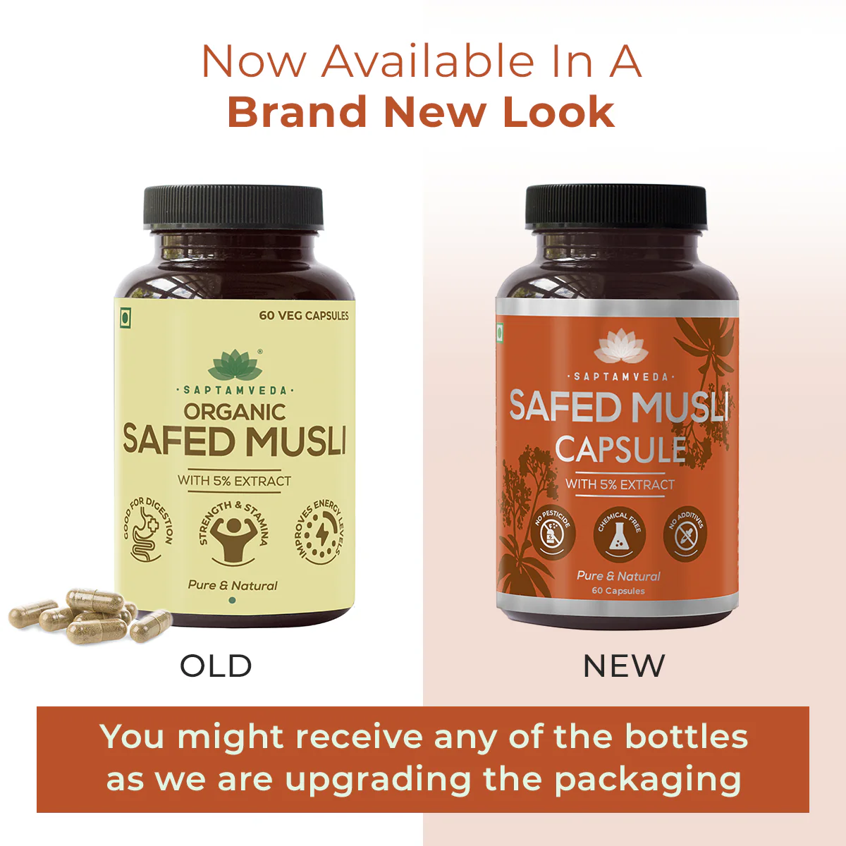 Natural Safed Musli Capsules - Strength & Vitality Booster, 60 Capsules - Image 6