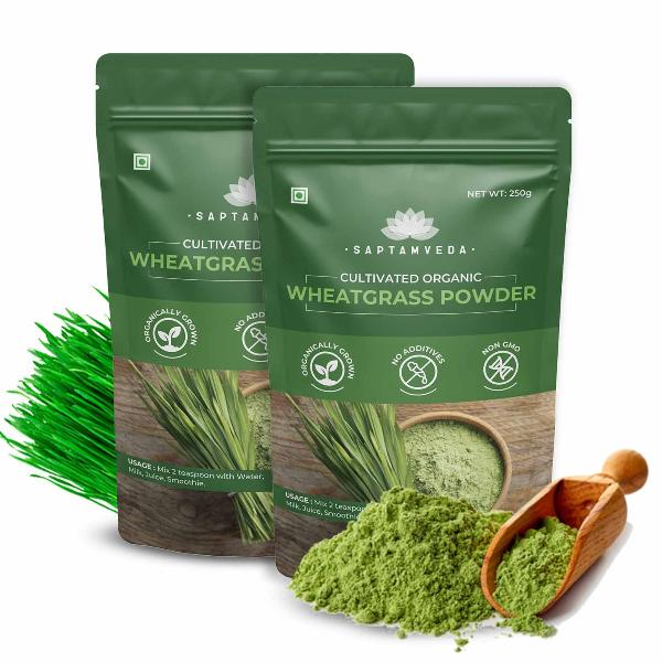 Saptamveda Wheatgrass Juice Powder - Detox & Immunity Boost - Image 10