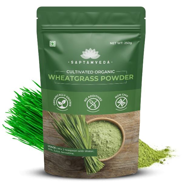 Saptamveda Wheatgrass Juice Powder - Detox & Immunity Boost - Image 9