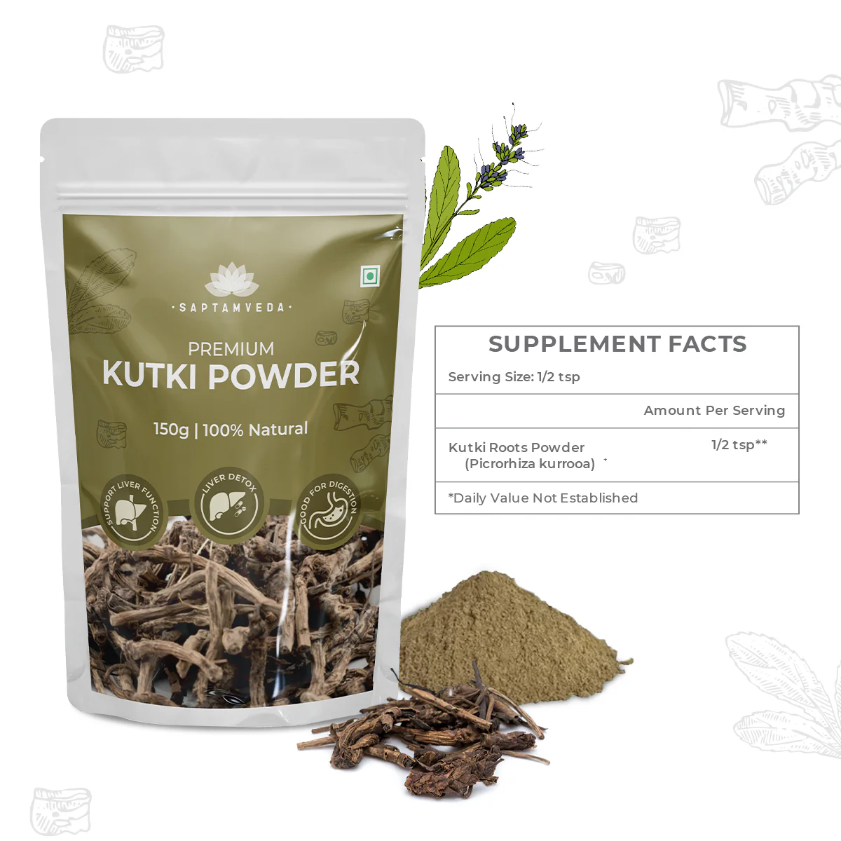 Premium Kutki Powder - Organic Liver Detox & Health Support, 150g - Image 4