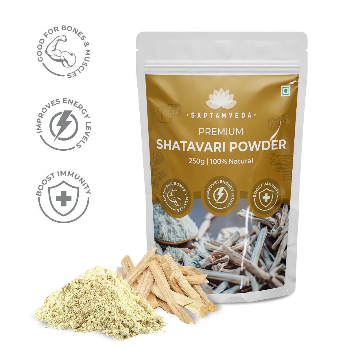 Best Shatavari Powder - Organic Herb for Women's Health & Hormonal Balance, 250g - Image 3