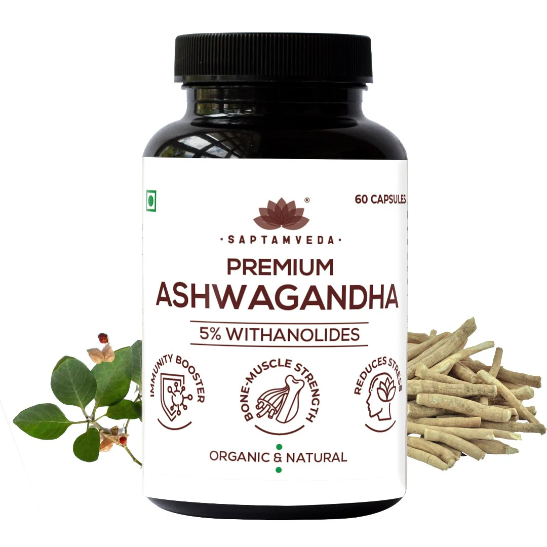 Ashwagandha Capsules - 5% Withanolides for Stress Relief & Vitality, 120 Capsules - Image 6