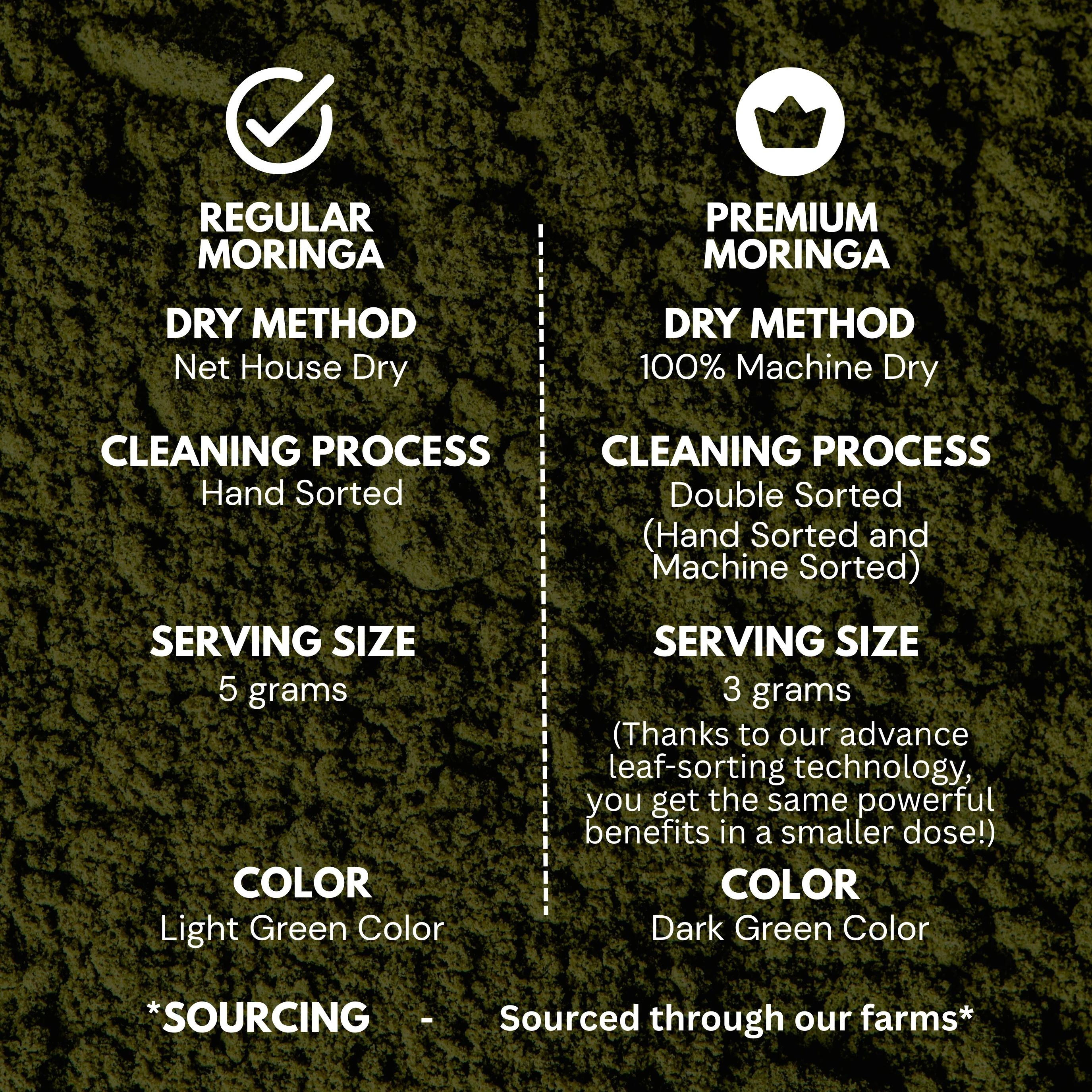 Moringa & Wheatgrass Powder 200gm each | Tin Combo - Image 7