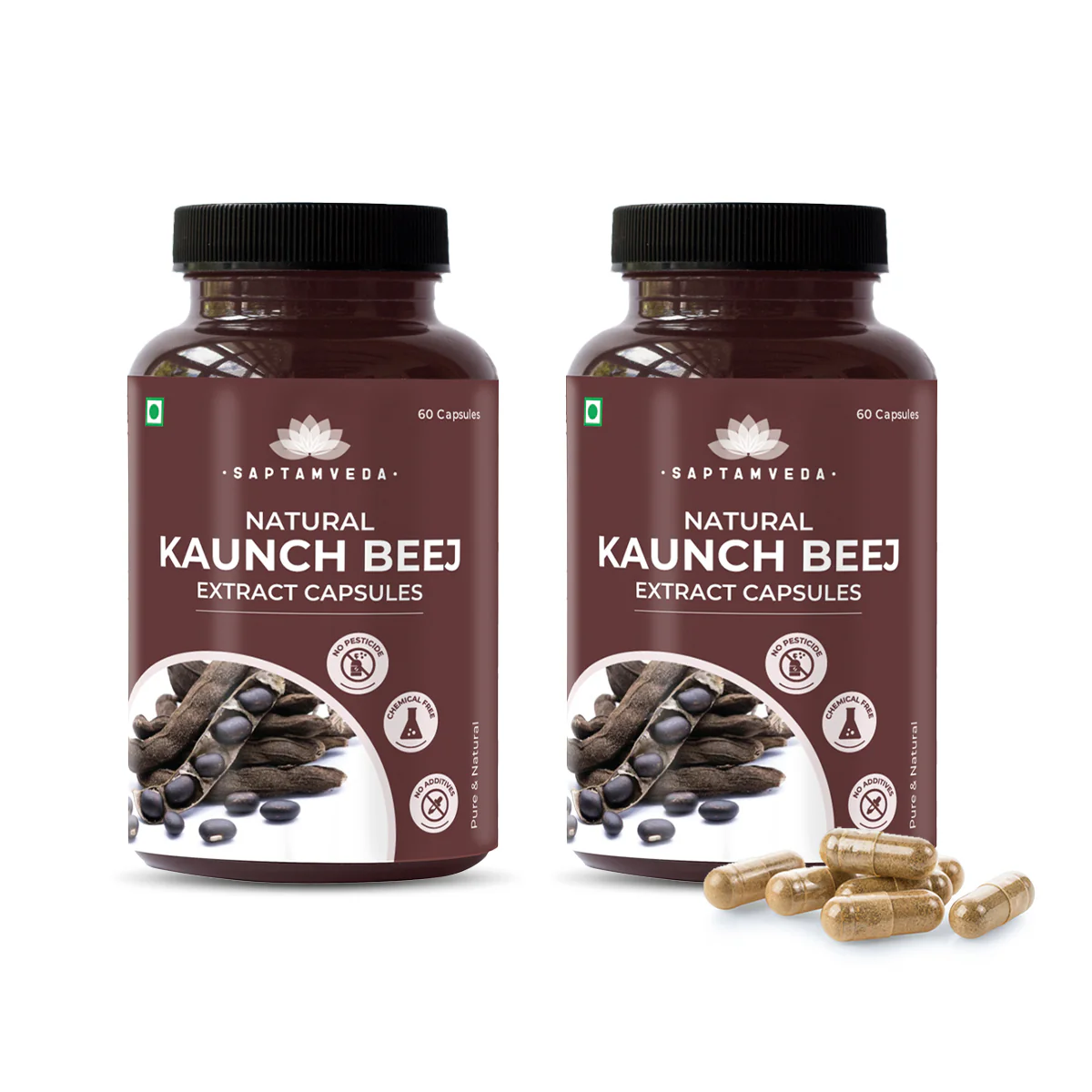Natural Kaunch Beej Extract Capsules - Strength & Vitality Support, 60 Capsules - Image 5