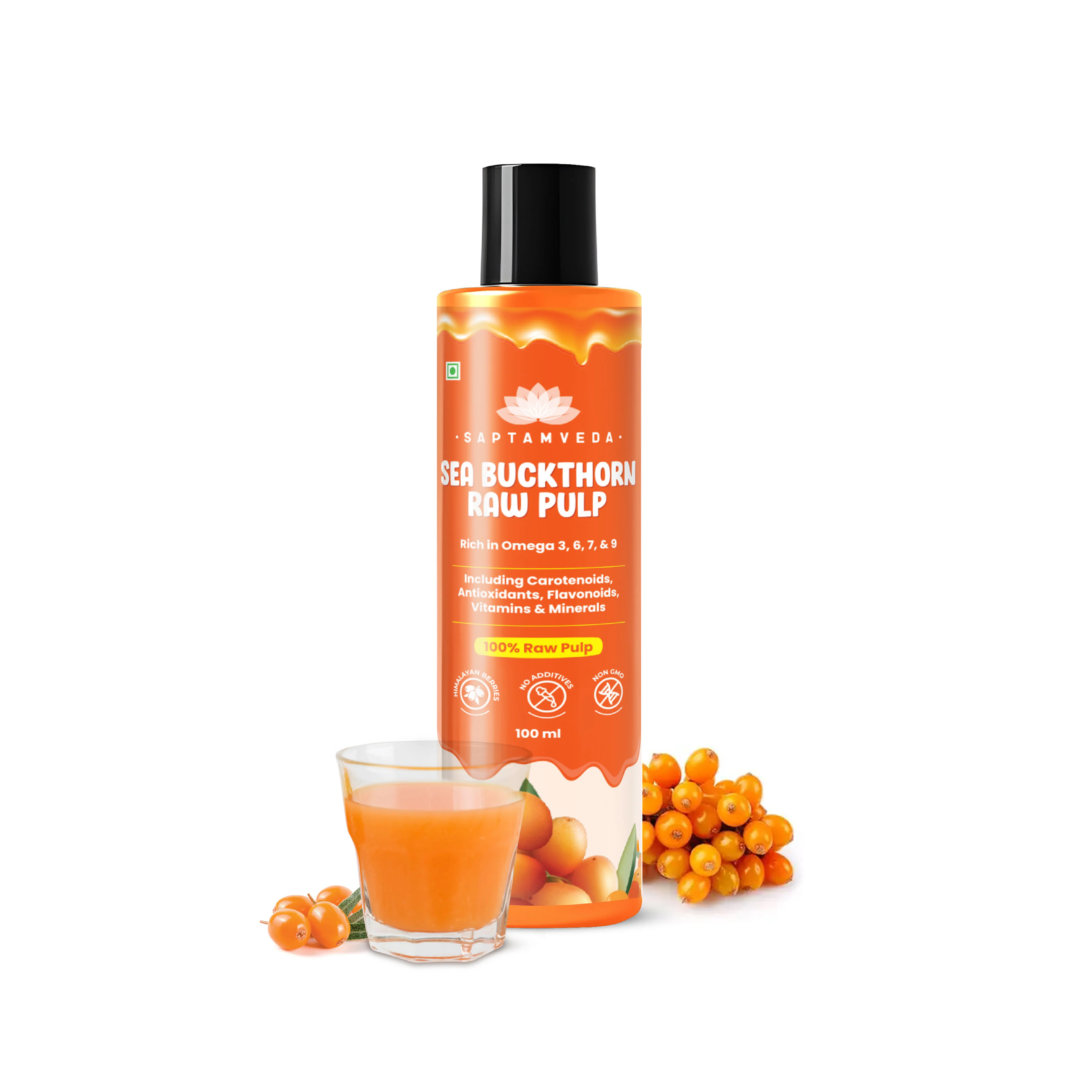 Saptamveda Sea Buckthorn Pulp | Himalayan Superfruit for Skin, Immunity & Energy - Image 10